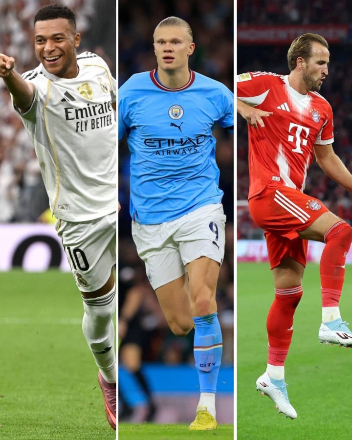 皇冠体育平台-欧洲金靴排名：姆巴佩本轮双响追平头名凯恩，哈兰德一球之差紧咬